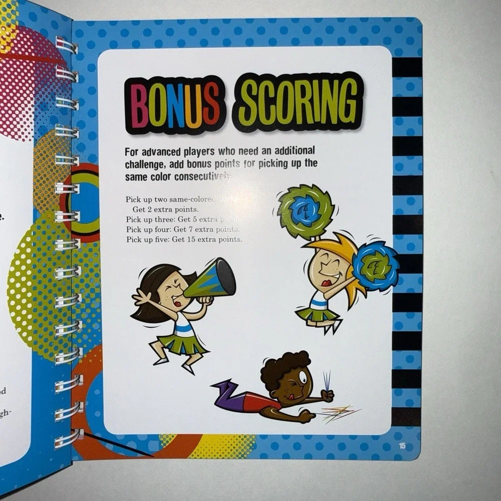 Klutz Book of Pickup Sticks Game Kit NEW 2010 Spiral Bound Book & 30 Sticks Bag